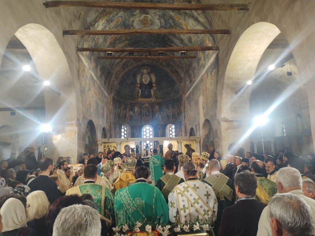 Во Света Софија литургија за Благовештение