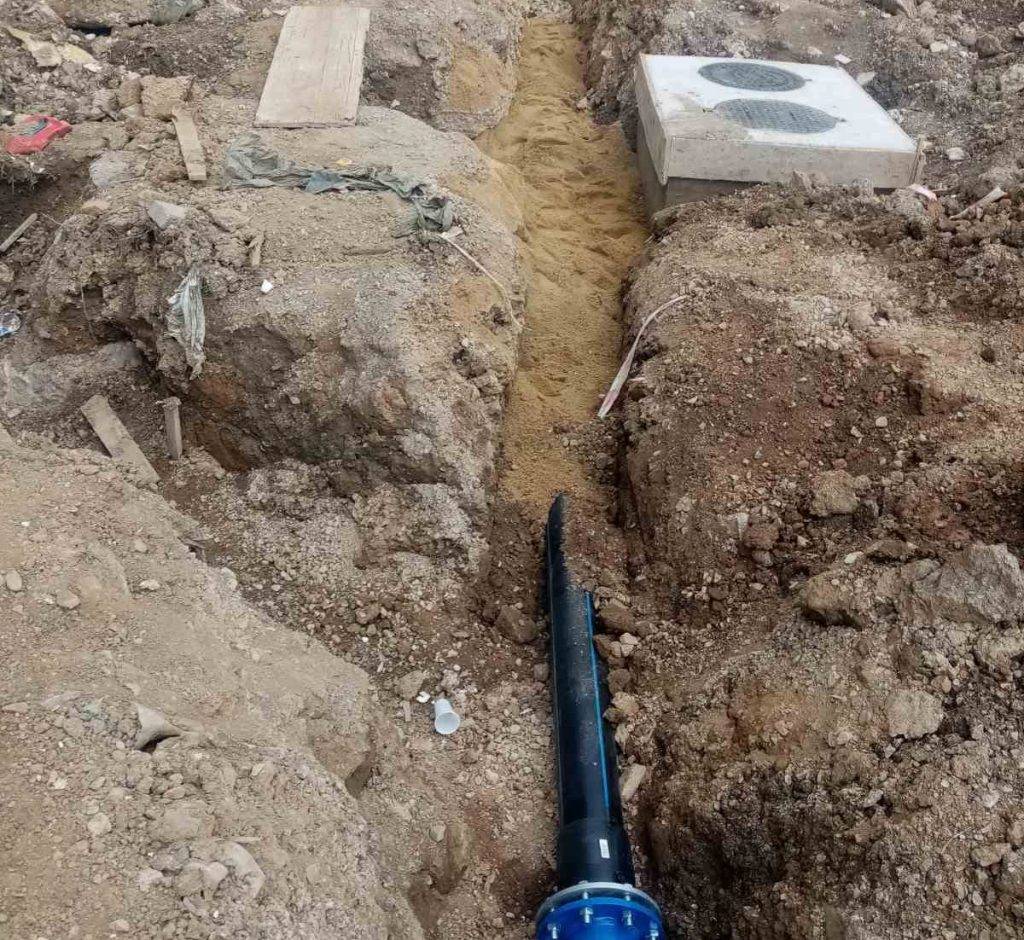 Нова водоводна линија на крак од улицата „АСНОМ”
