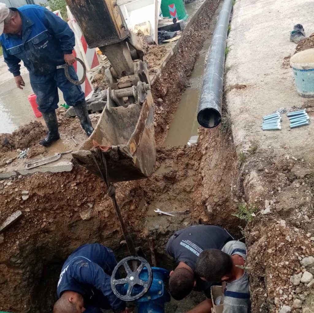 Нова водоводна линија за новиот комплекс згради кај хотелот „Далјан“