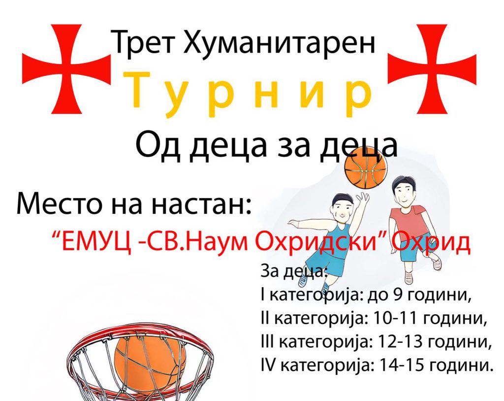 Трет хуманитарен турнир Street Basket 3х3 „Од деца за деца“ Охрид 2024