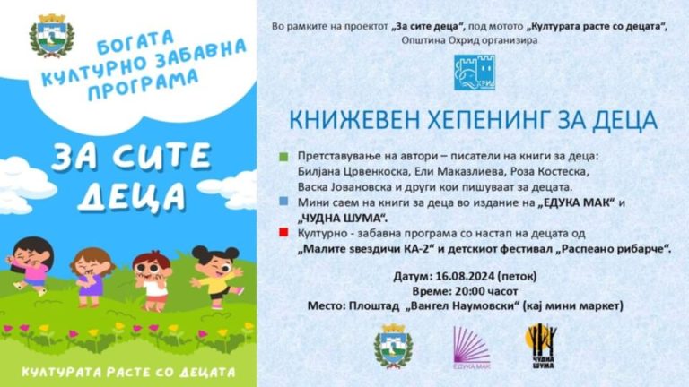 Книжевен хепенинг за деца