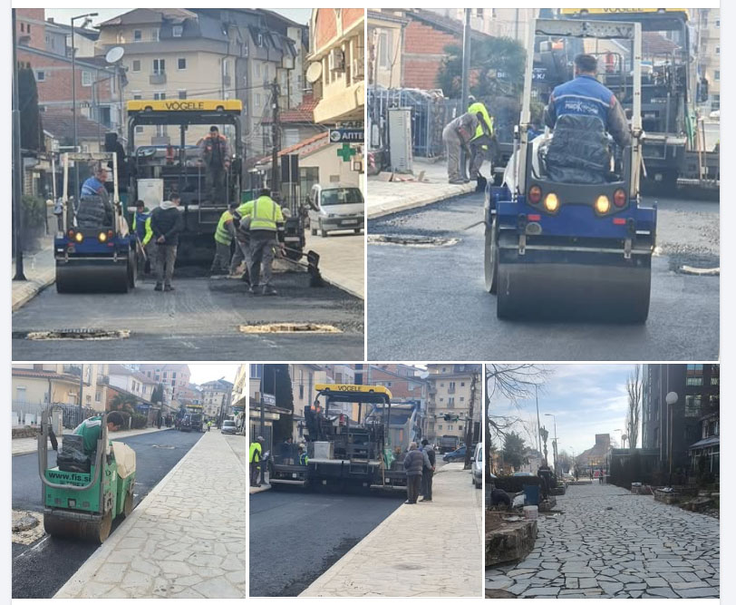 Привршува реконструкција на крак на улица  „Дејан Војвода“