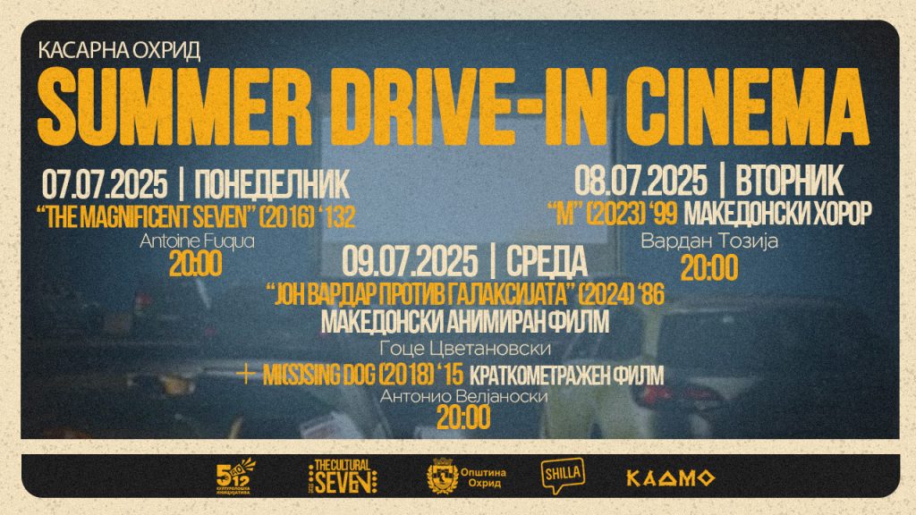 Drive-In Cinema под отворено небо во Охрид