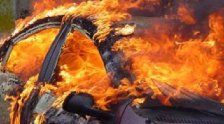 Се запали автомобил во движење кај Ќафасан, нема повредени