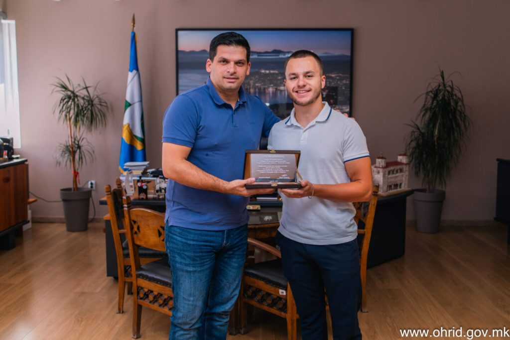 Марко Пејчиноски на прием кај градоначалникот