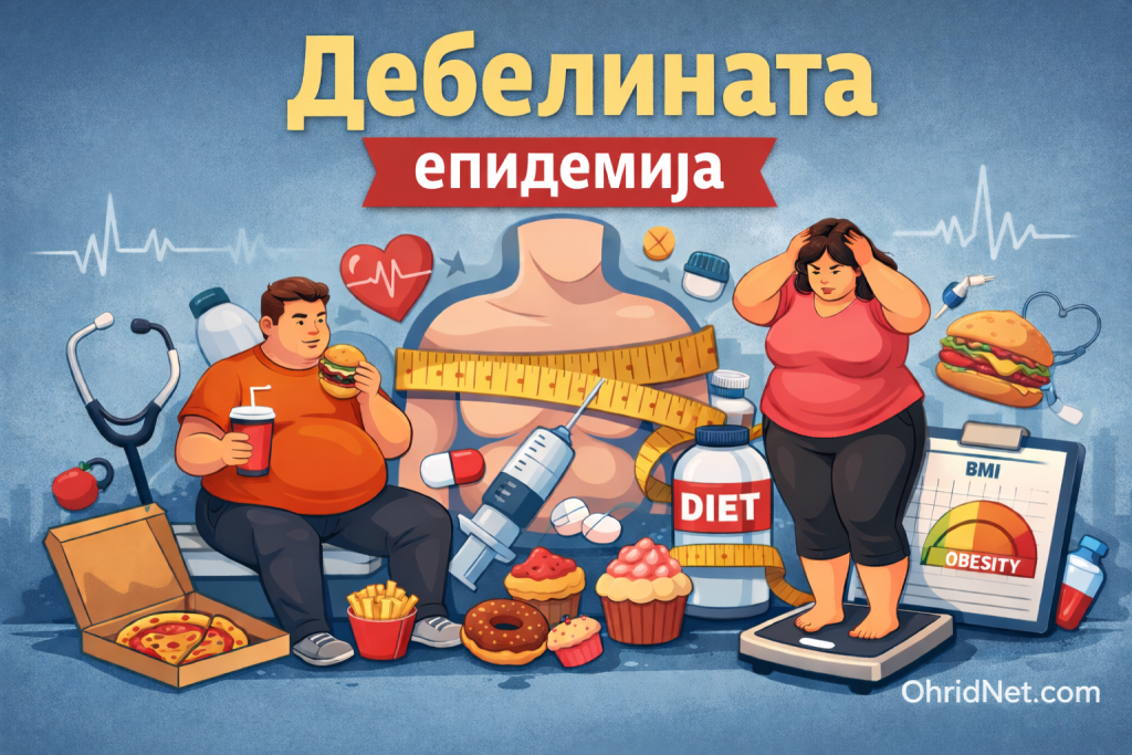 Дебелината – тивка епидемија Сè повеќе луѓе со прекумерна тежина