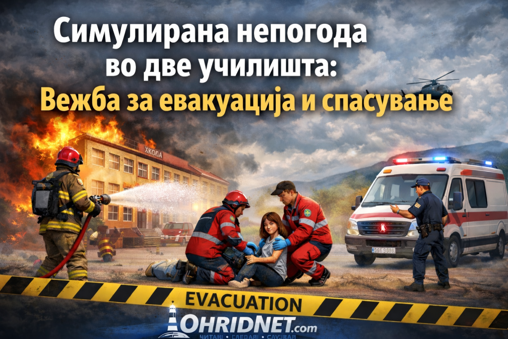 Показни вежби – учениците ќе учат како да реагираат при непогоди