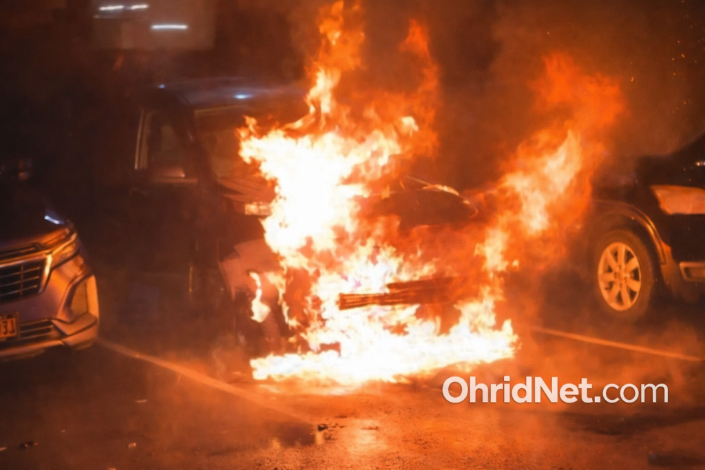 Во десет минути два пожари во Охрид, повредени нема