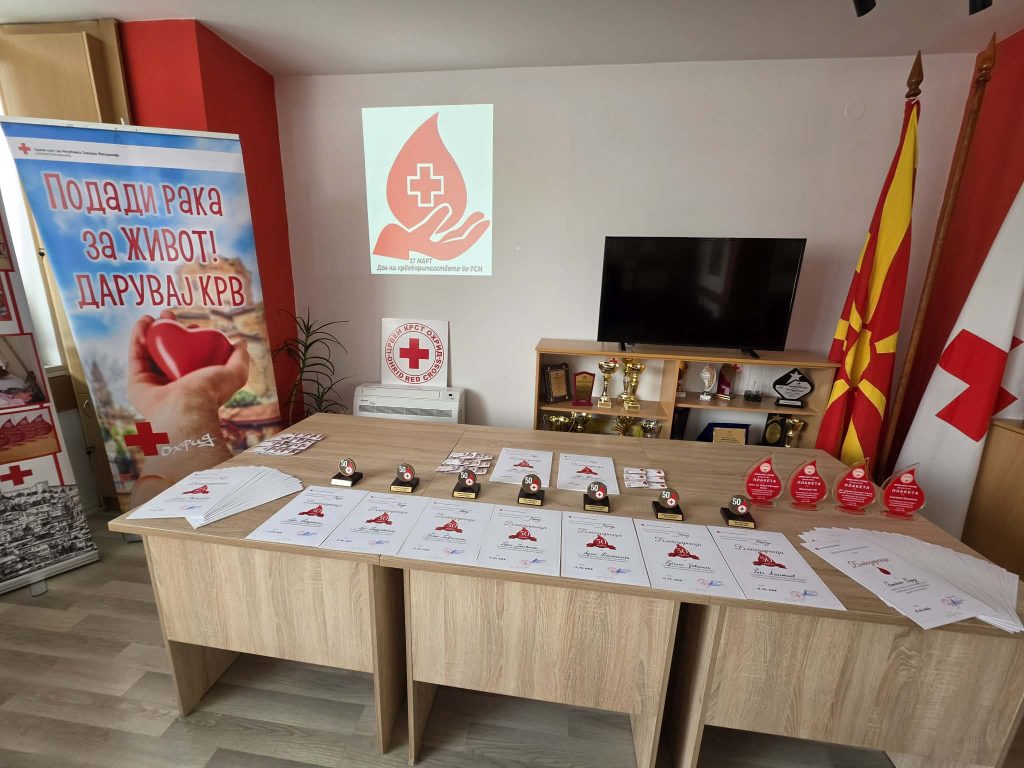 Плакети за крводарителите од Охрид