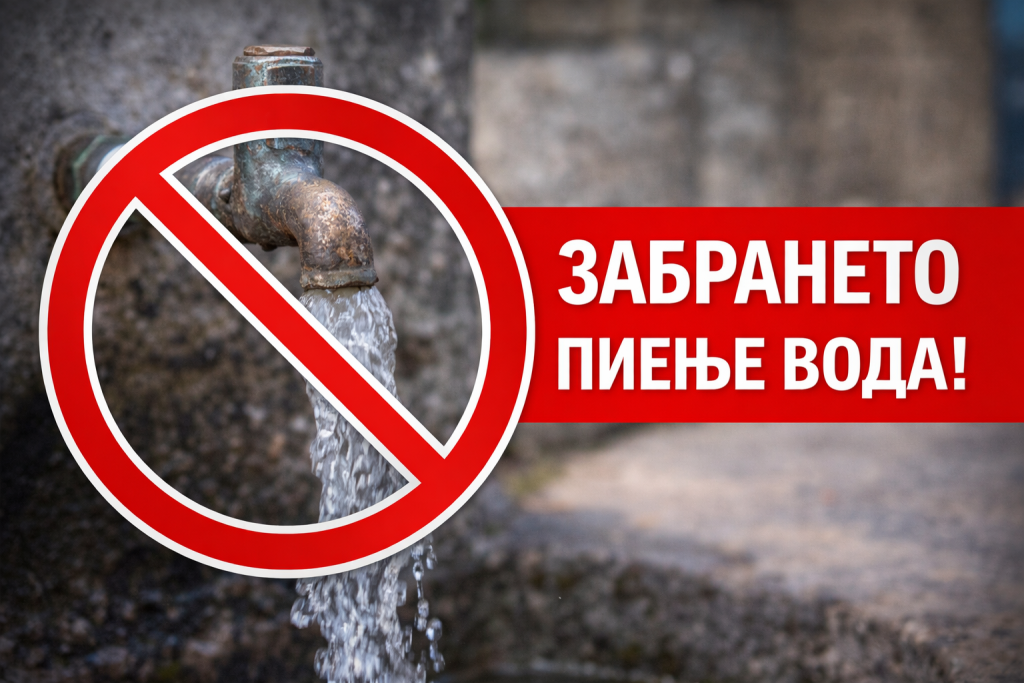 Забрането пиење вода од четири чешми во Охрид