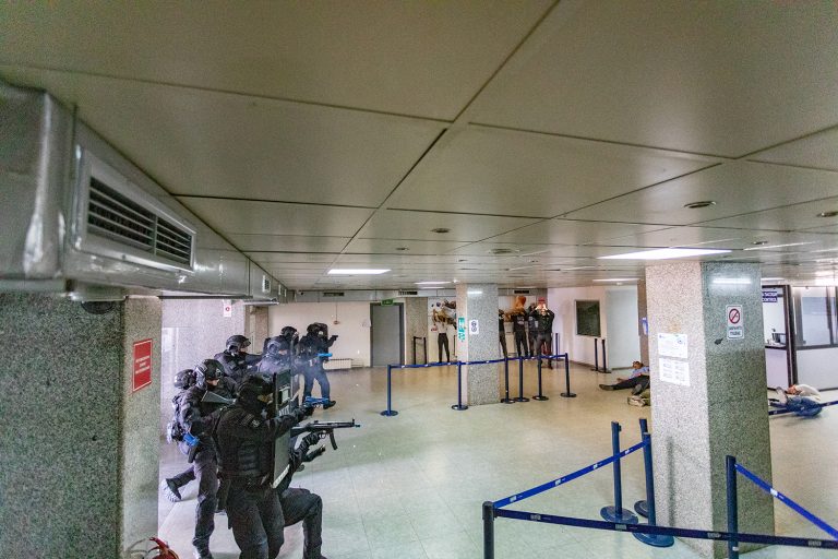 На охридскиот аеродром симулациска вежба против безбедносни закани
