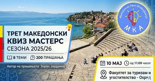 Охрид домаќин на завршниот Мастерс квиз