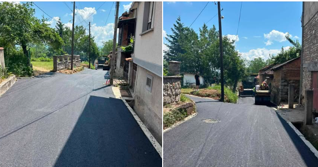 Продолжува уредувањето во Вевчани, се асфалтира локална улица во Китано Плевне-Бебекој