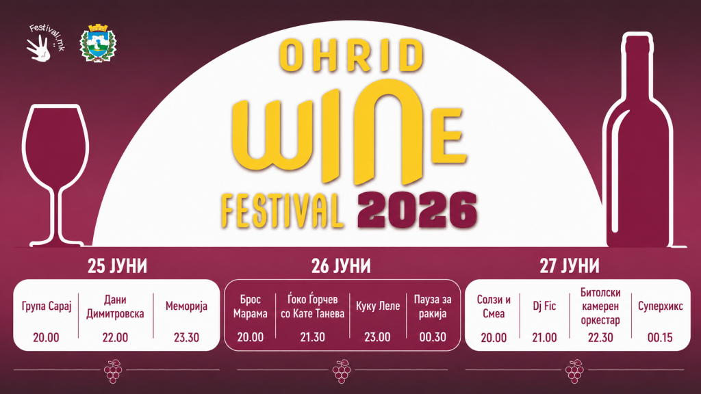 ОХРИД ПОДГОТВЕН ЗА ПЕТТОТО ИЗДАНИЕ НА OHRID WINE FESTIVAL